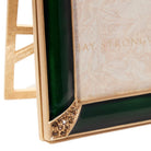 Jay Strongwater Lavinia 4” X 6” Frame – Deep Emerald, alternate view