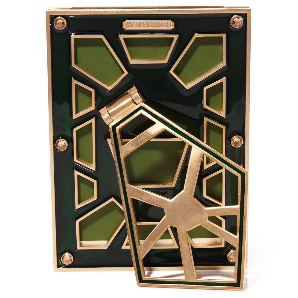 Jay Strongwater Lavinia 4” X 6” Frame – Deep Emerald, alternate view