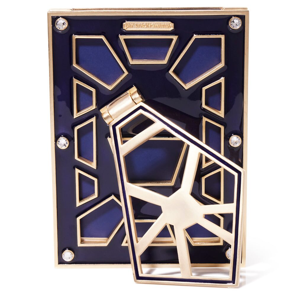 Jay Strongwater Lavinia 4” X 6” Frame – Delft Garden, alternate view