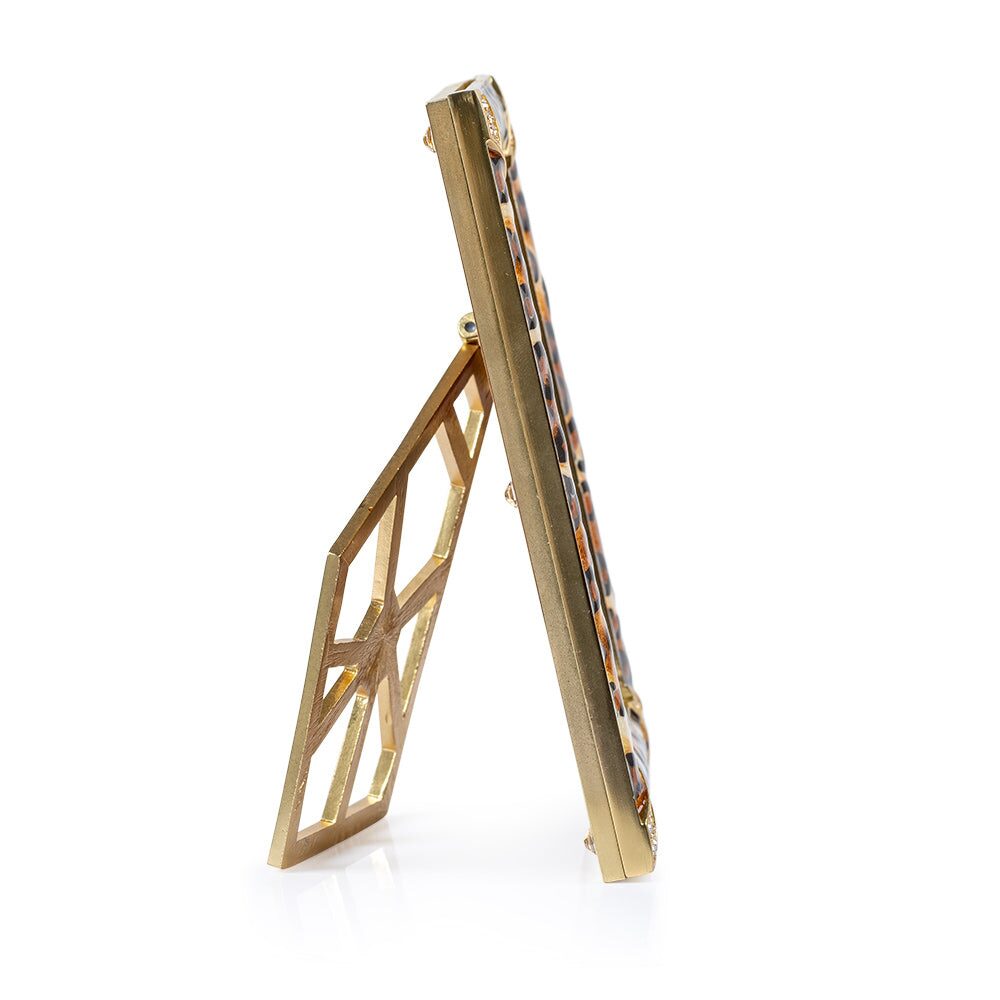 Jay Strongwater Lavinia 4” X 6” Frame - Leopard, alternate view
