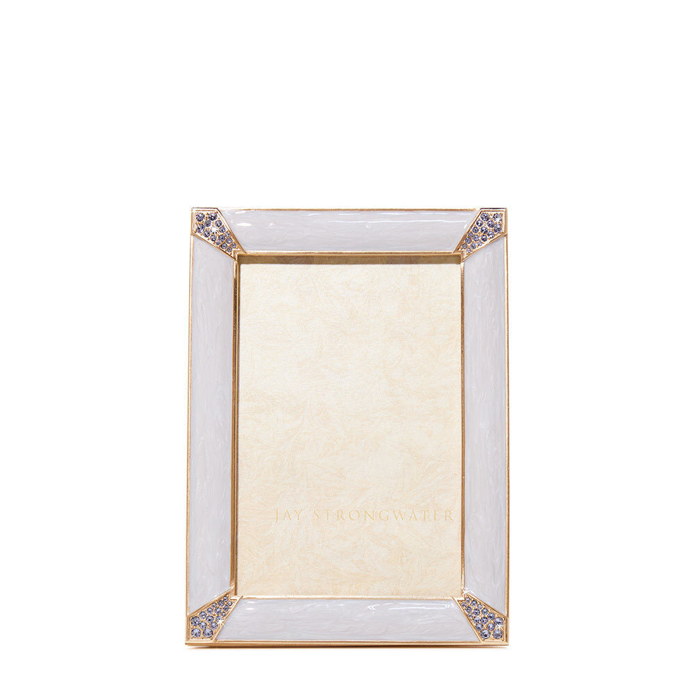 Jay Strongwater Lavinia 4” X 6” Frame – Pale Blue