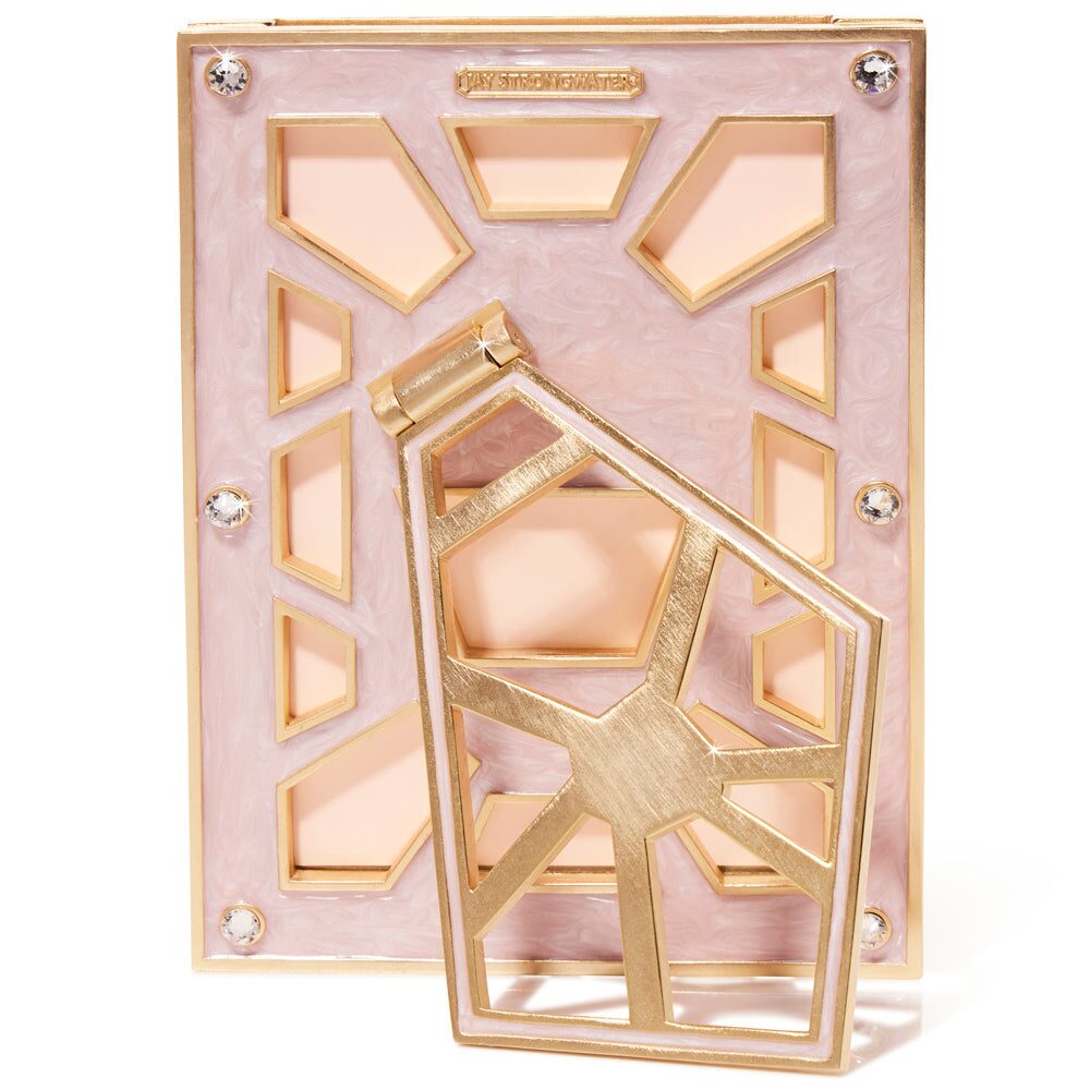 Jay Strongwater Lavinia 4” X 6” Frame – Pale Pink, alternate view