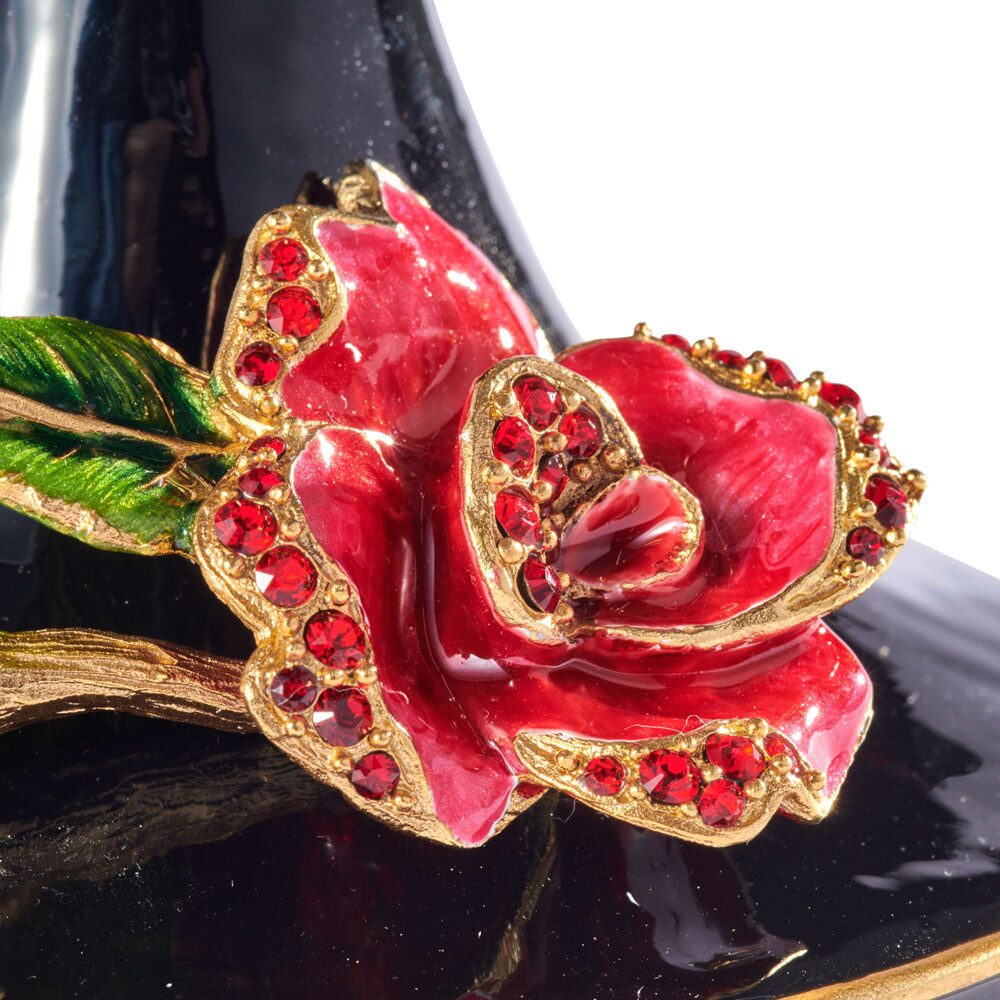 Jay Strongwater Layla Night Bloom Single Candlestick Candlestick Holder, alternate view