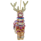 Jay Strongwater Leader of the Pack Glass Ornament, detail view