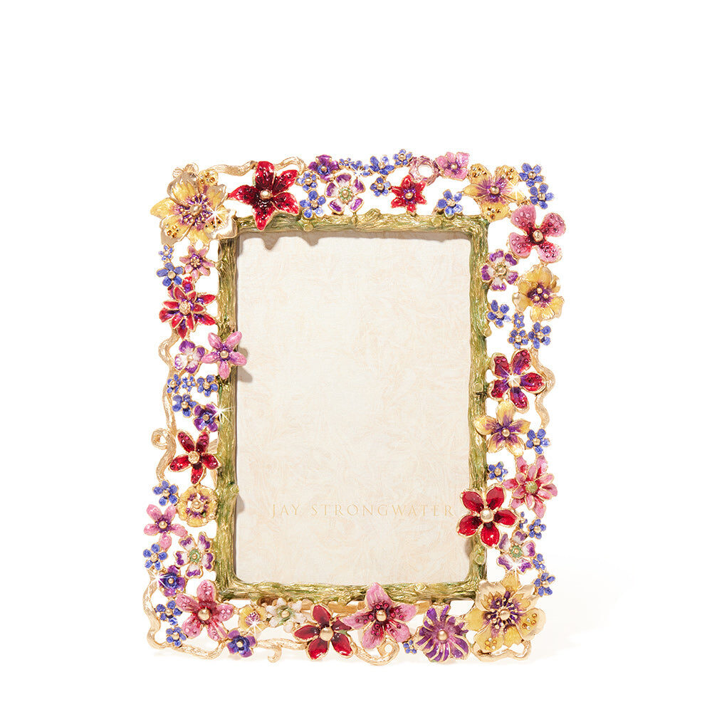 Jay Strongwater Leartes 4 X 6 Frame - Bouquet
