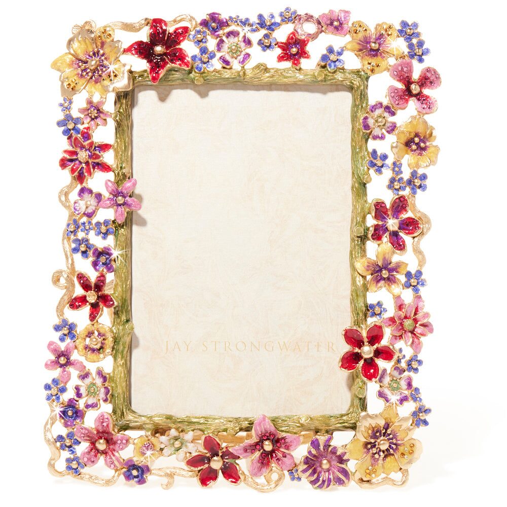 Jay Strongwater Leartes 4 X 6 Frame - Bouquet, alternate view