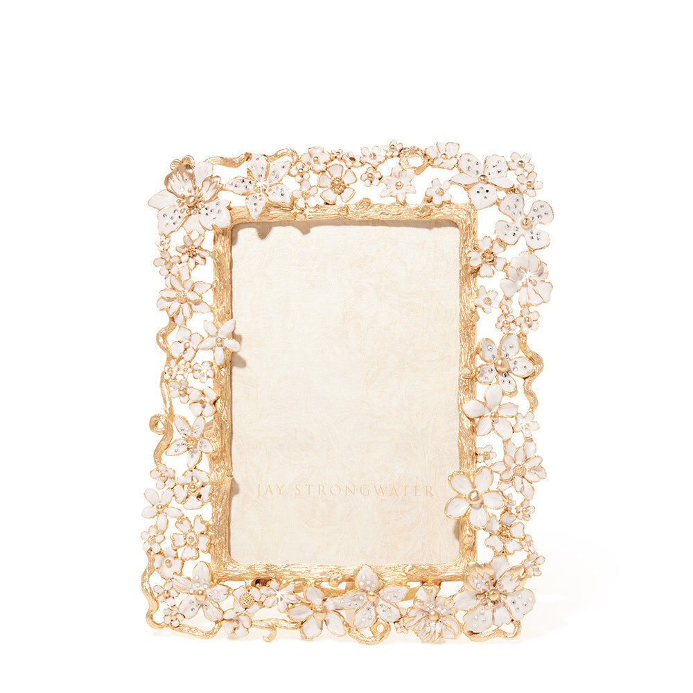 Jay Strongwater Leartes 4" X 6" Frame - Bridal