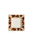 Jay Strongwater Leland Pavé Corner 2" Frame - Amber Leopard