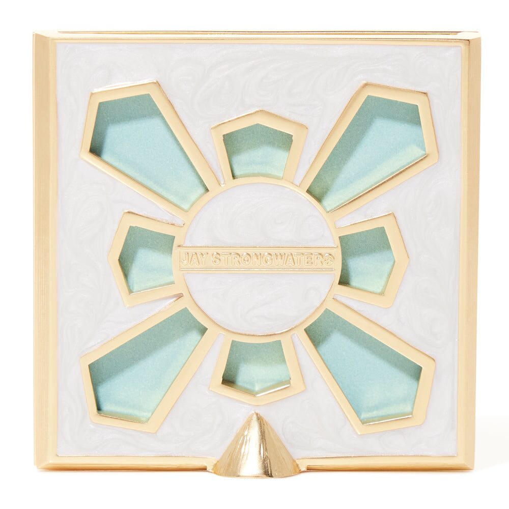Jay Strongwater Leland Pavé Corner 2" Frame - Baby Blue, alternate view