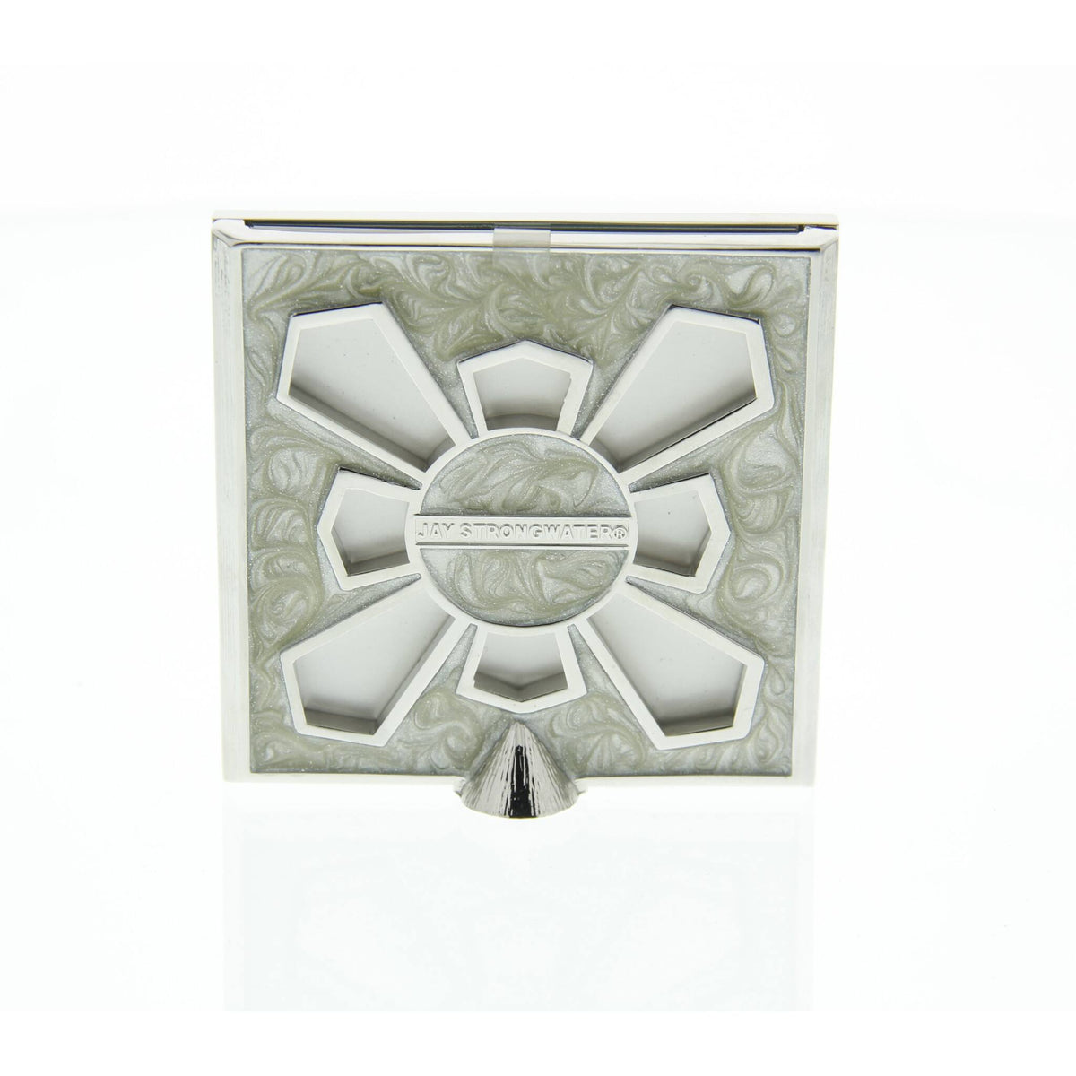 Jay Strongwater Leland Pavé Corner 2" Frame - Crystal Pearl, alternate view