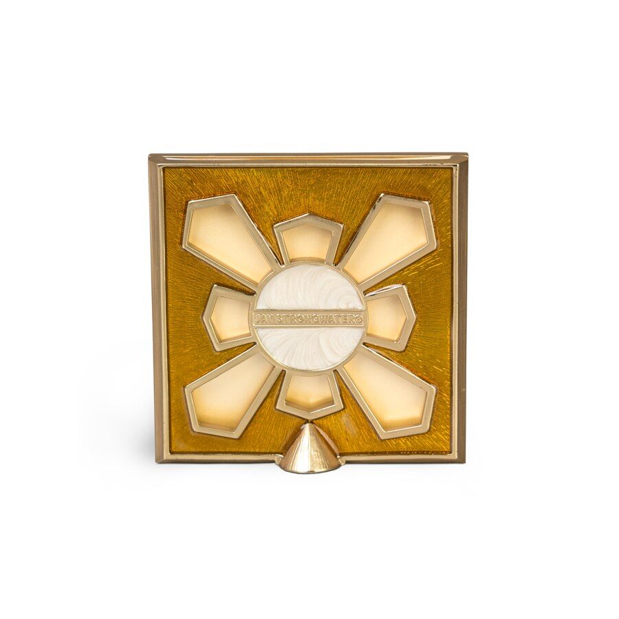 Jay Strongwater Leland Pavé Corner 2" Frame - Gold, alternate view