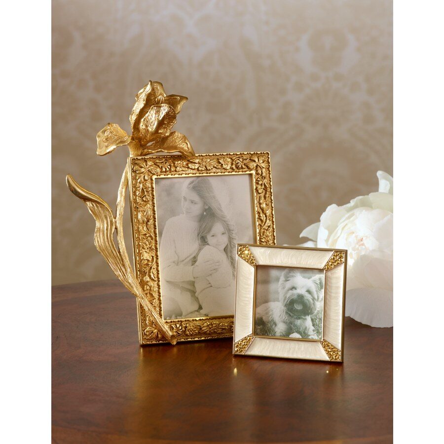 Jay Strongwater Leland Pavé Corner 2" Frame - Gold, alternate view