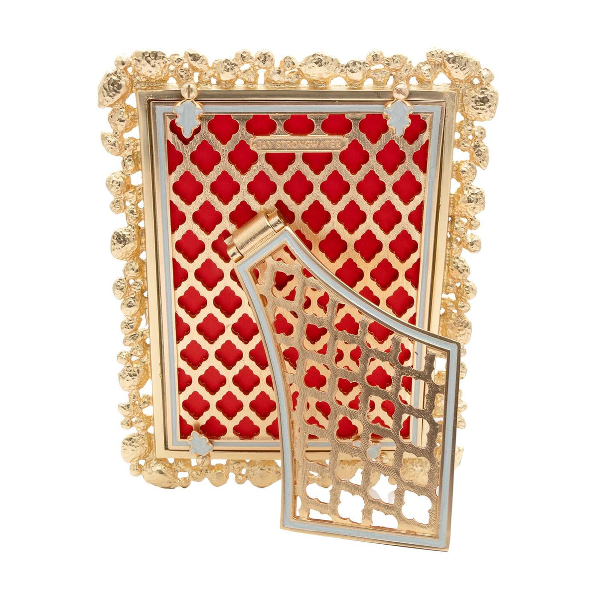 Jay Strongwater Leslie Bejeweled 5" X 7" Frame - Baby Blue, alternate view