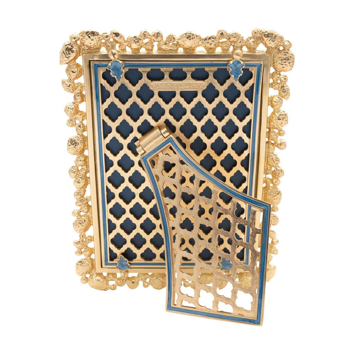 Jay Strongwater Leslie Bejeweled 5" X 7" Frame - Oceana, alternate view