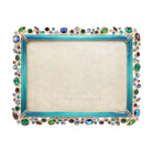Jay Strongwater Leslie Bejeweled 5" X 7" Frame - Peacock, alternate view