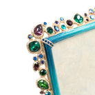 Jay Strongwater Leslie Bejeweled 5" X 7" Frame - Peacock, alternate view