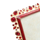 Jay Strongwater Leslie Bejeweled 5" X 7" Frame - Ruby, alternate view