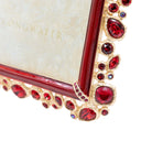 Jay Strongwater Leslie Bejeweled 5" X 7" Frame - Ruby, alternate view