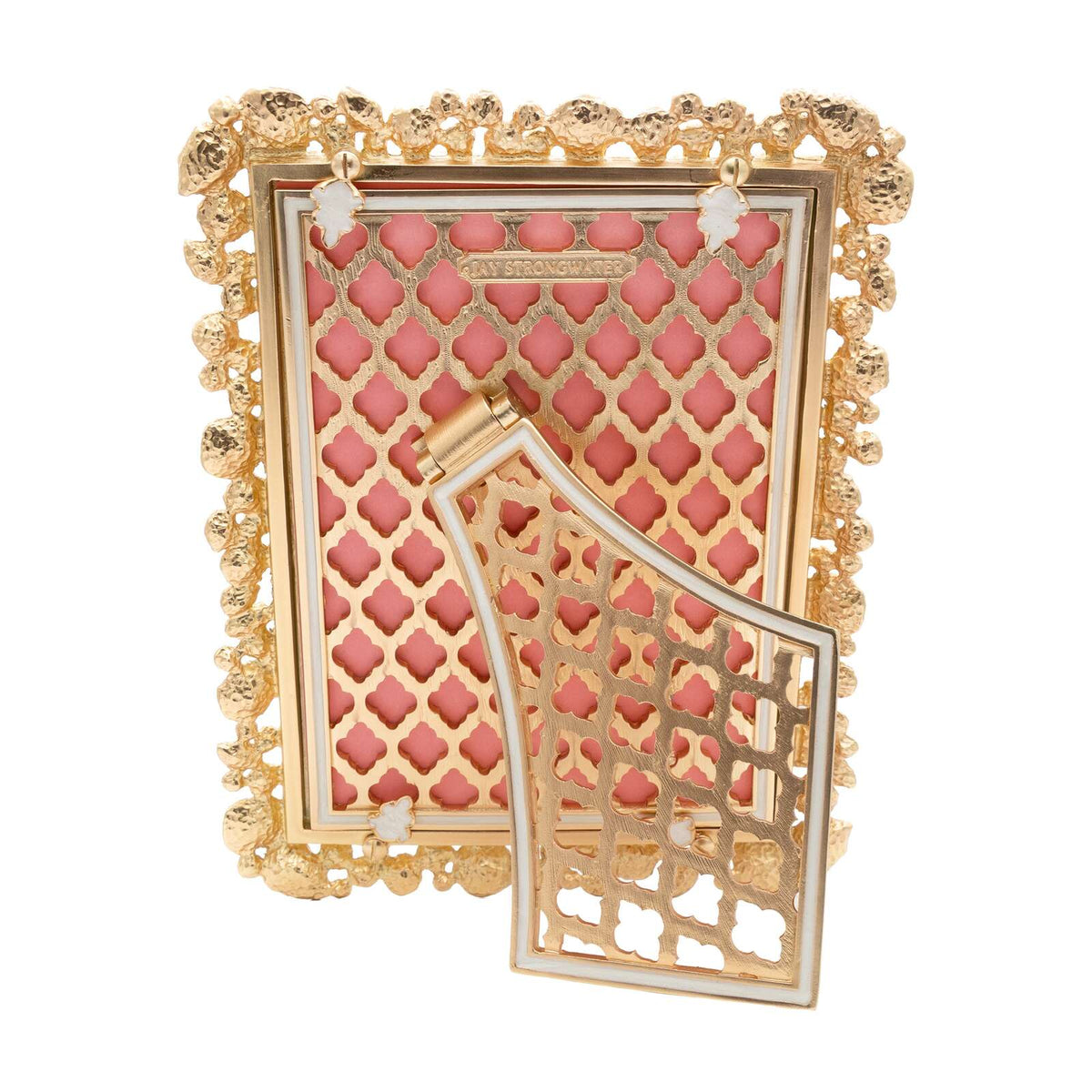 Jay Strongwater Leslie Bejeweled 5" X 7" Frame - White Opal, alternate view