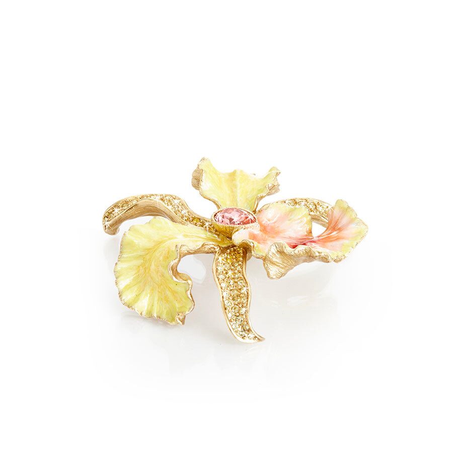 Jay Strongwater Leya Orchid Table Objet Figurine, alternate view