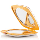 Jay Strongwater Lia Rainbow Zebra Compact Handheld Mirror, alternate view