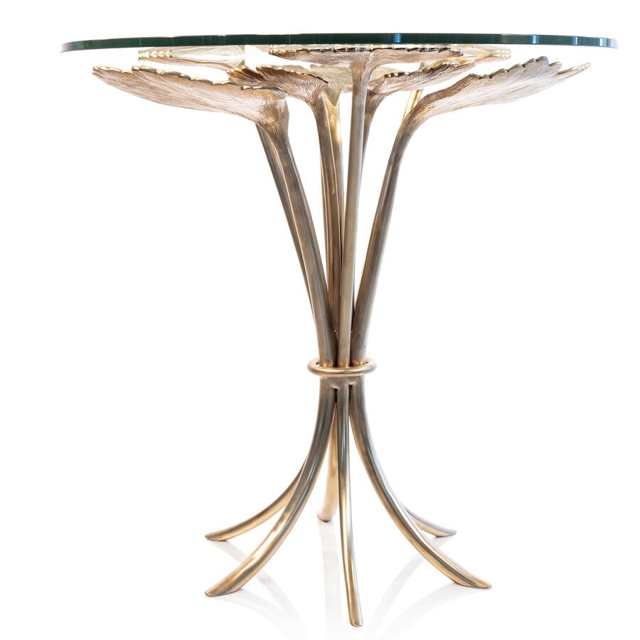 Jay Strongwater Lola Ginkgo Leaf Table, alternate view