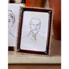 Jay Strongwater Lorraine Stone Edge 4" X 6" Frame - Safari, alternate view
