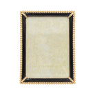 Jay Strongwater Lucas Stone Edge 5" X 7" Frame - Black