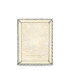 Jay Strongwater Lucas Stone Edge 5" X 7" Frame - Crystal Pearl