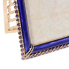 Jay Strongwater Lucas Stone Edge 5" X 7" Frame - Delft Garden, alternate view