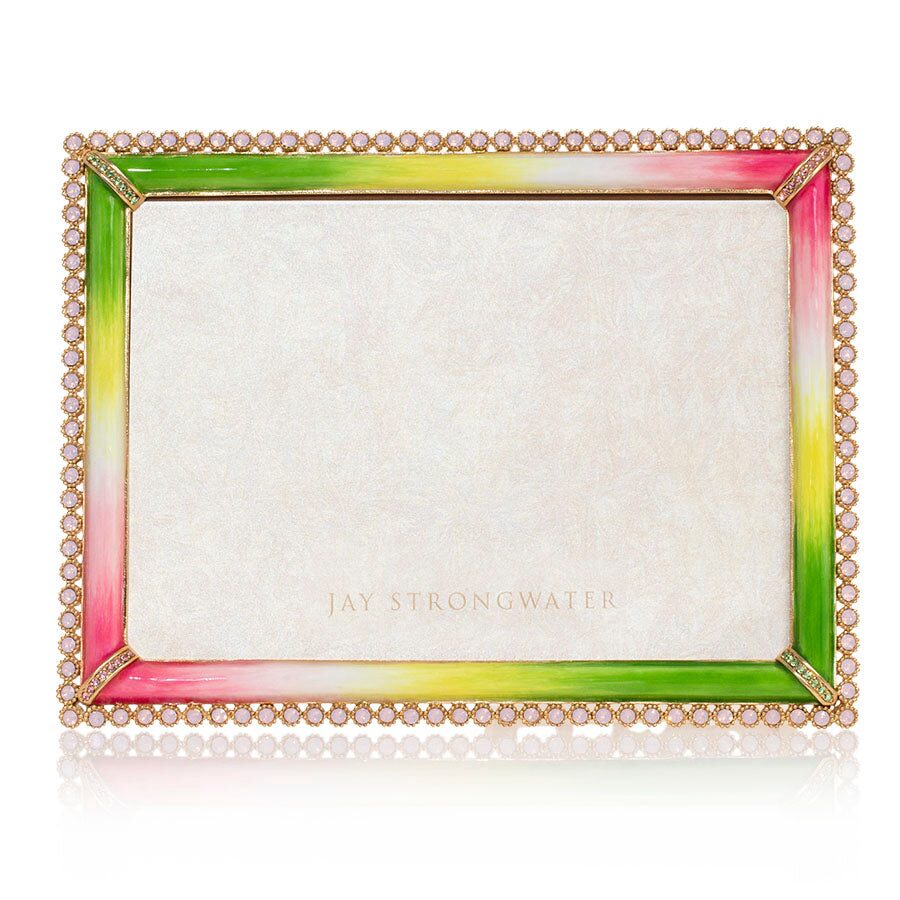 Jay Strongwater Lucas Stone Edge 5" X 7" Frame - Flora, alternate view