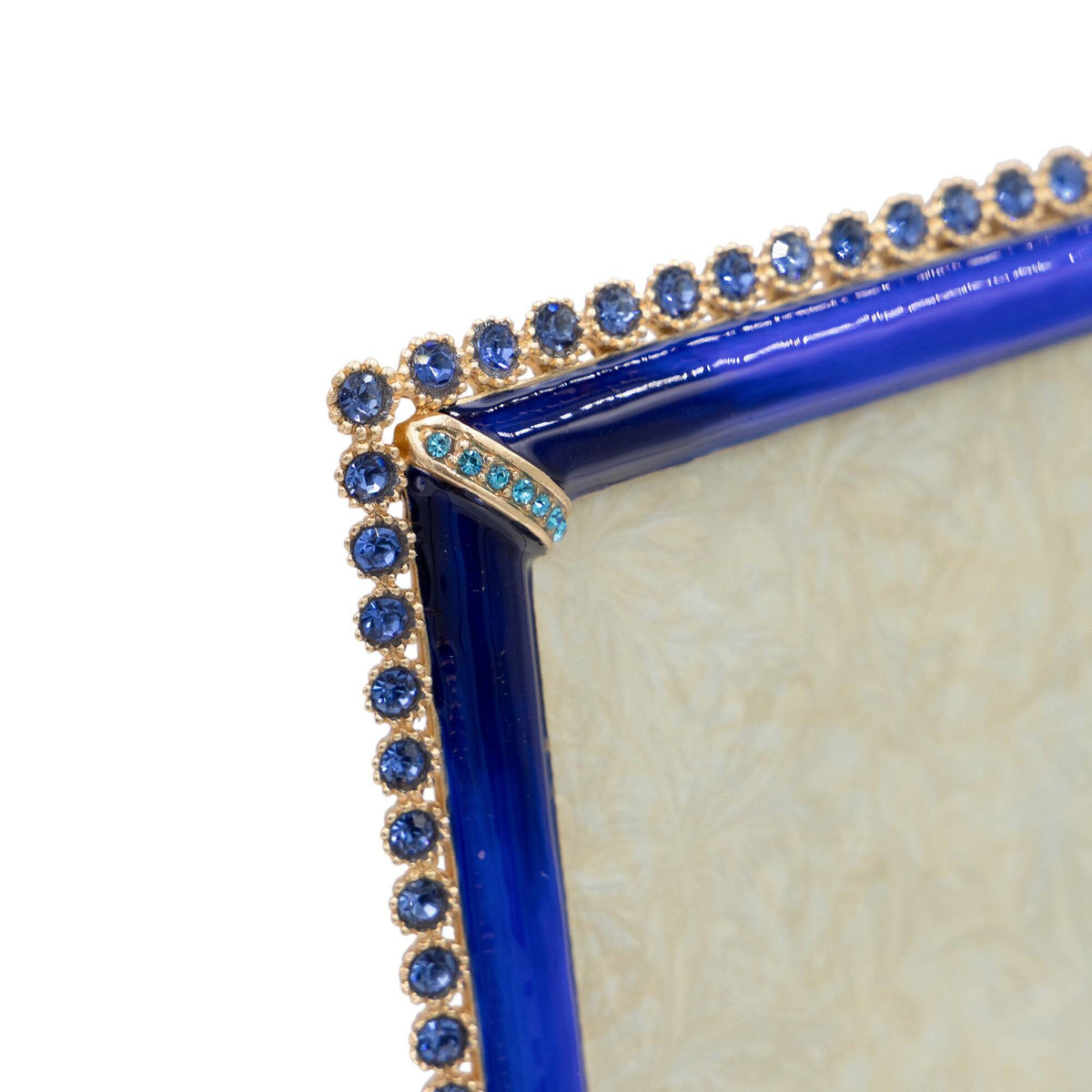Jay Strongwater Lucas Stone Edge 5" X 7" Frame - Lapis, alternate view
