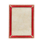 Jay Strongwater Lucas Stone Edge 5" X 7" Frame - Ruby