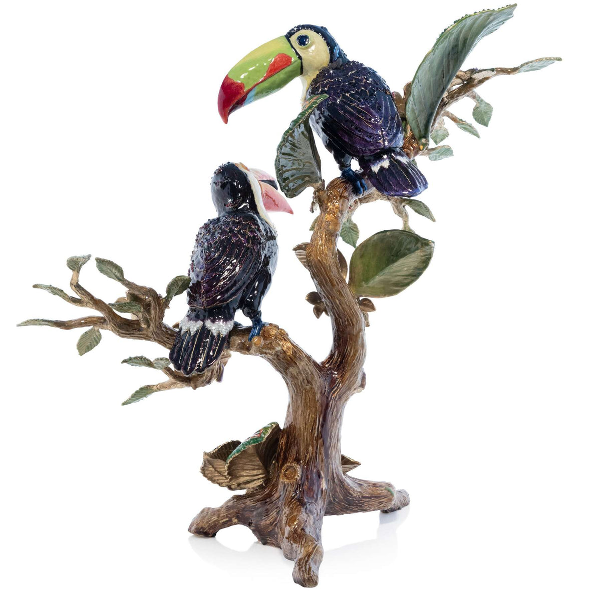 Jay Strongwater Lucy and Axel Toucan Objet Figurine, alternate view