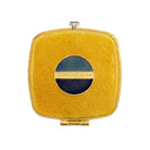 Jay Strongwater Luella 2” Square Jeweled Compact – Delft Garden Handheld Mirror, alternate view