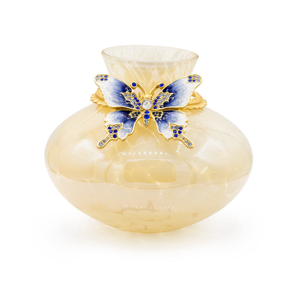 Jay Strongwater Madam Butterfly Vase