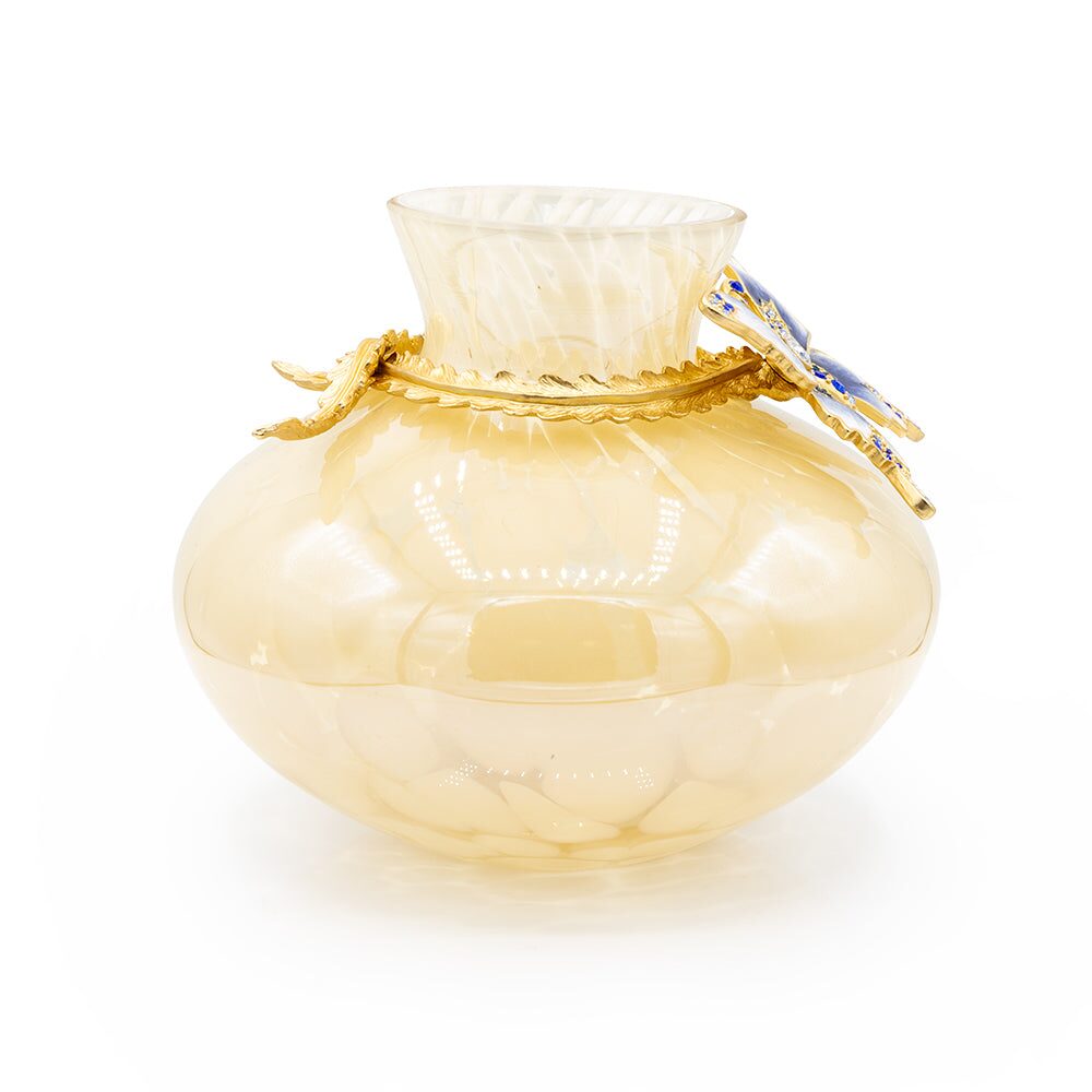 Jay Strongwater Madam Butterfly Vase, alternate view