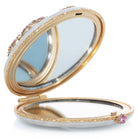 Jay Strongwater Mae Peony Compact Handheld Mirror, alternate view