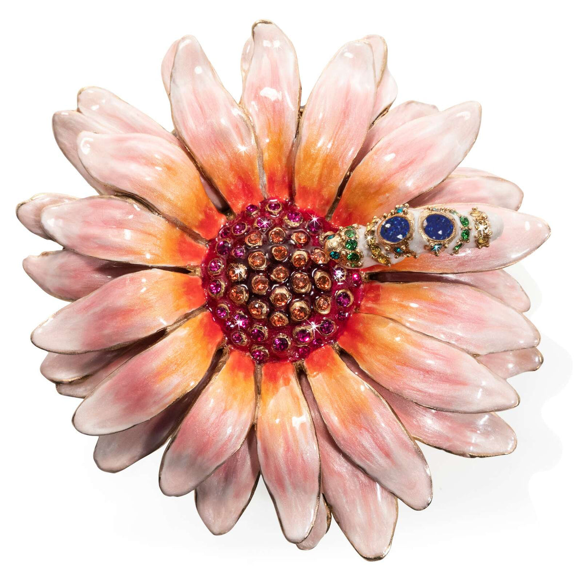 Jay Strongwater Maisie Flower and Caterpillar Box, alternate view