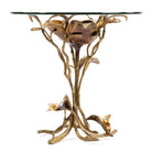 Jay Strongwater Marjorie Magnolia Table - Gold & White, alternate view