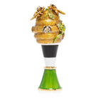 Jay Strongwater Mead Beehive Wine Stopper & Stand Bottle Stoppers & Saver, alternate view