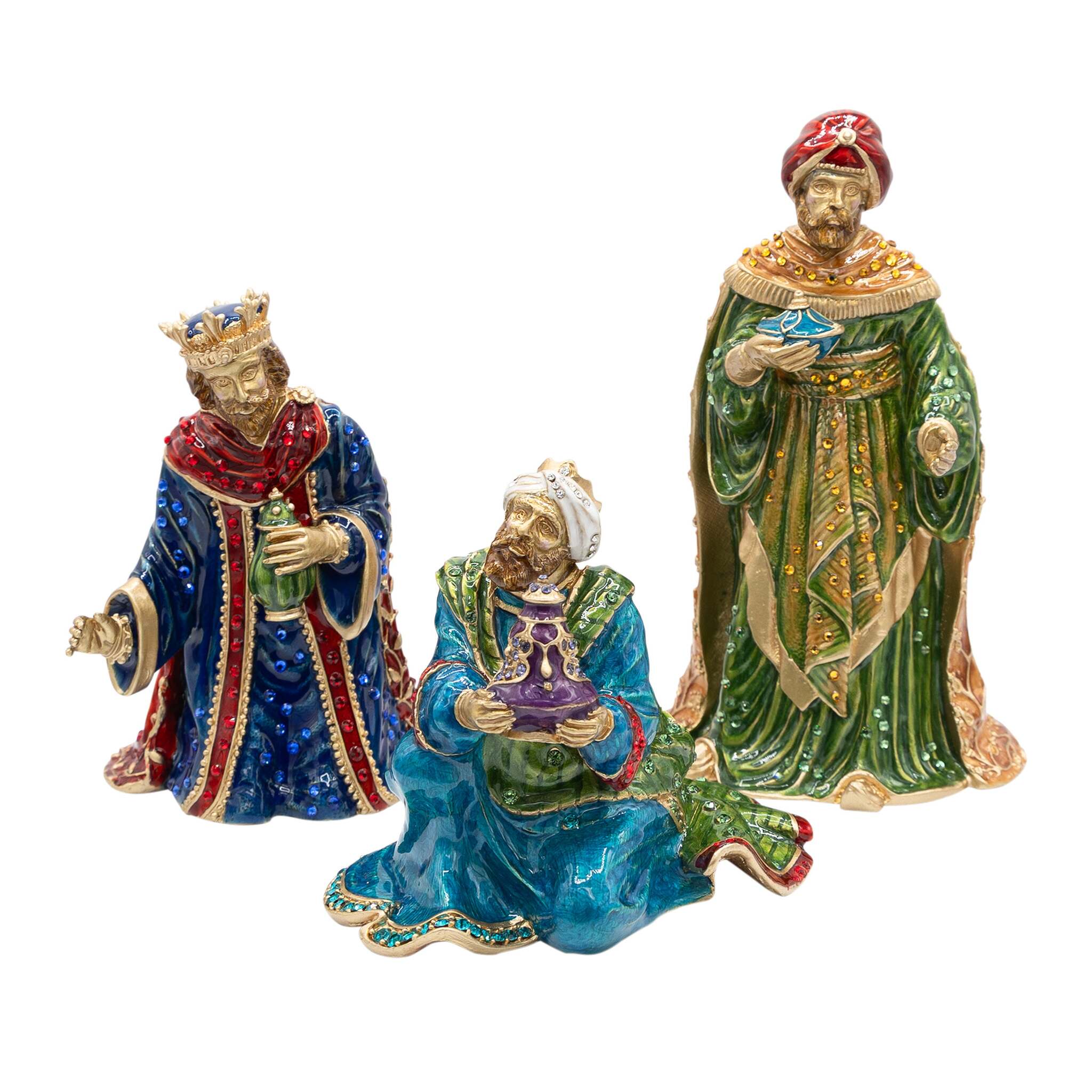 Jay Strongwater Metal 3 Wise Men Figurine