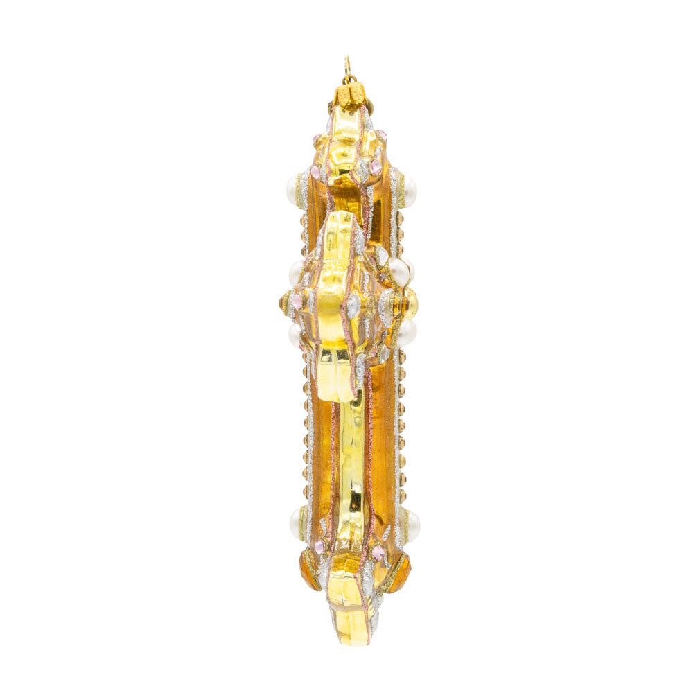 Jay Strongwater Metallic Bejeweled Cross Ornament, alternate view