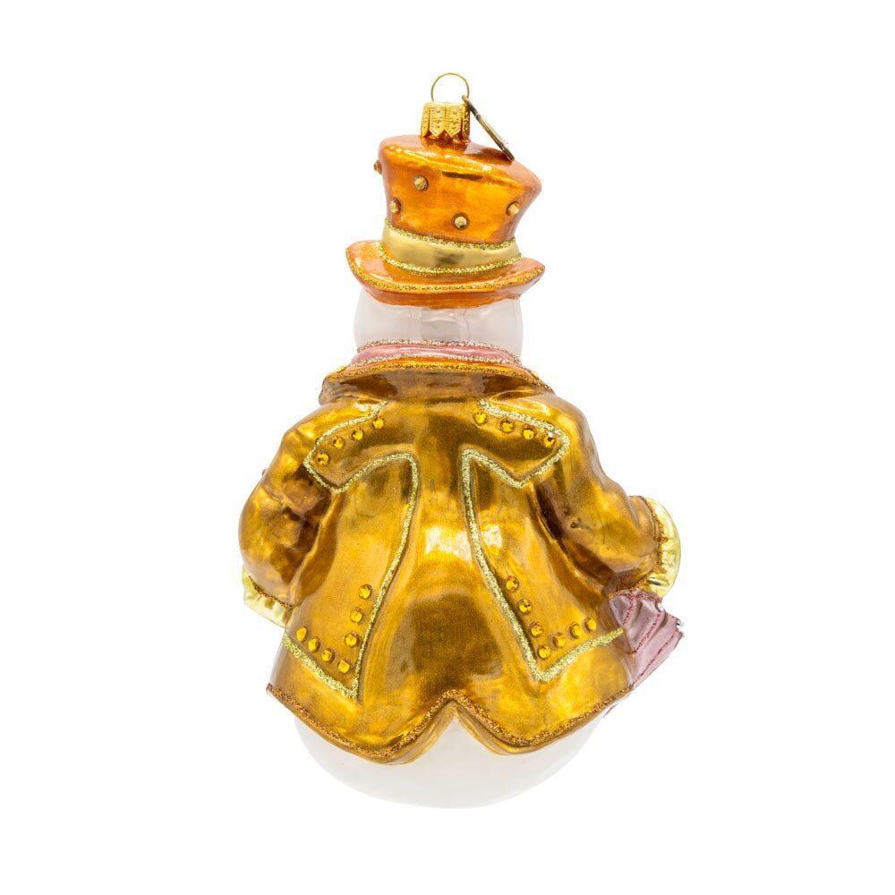 Jay Strongwater Metallic Gentleman Snowman Ornament, alternate view