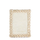 Jay Strongwater Mika Braided 5" X 7" Frame - Golden