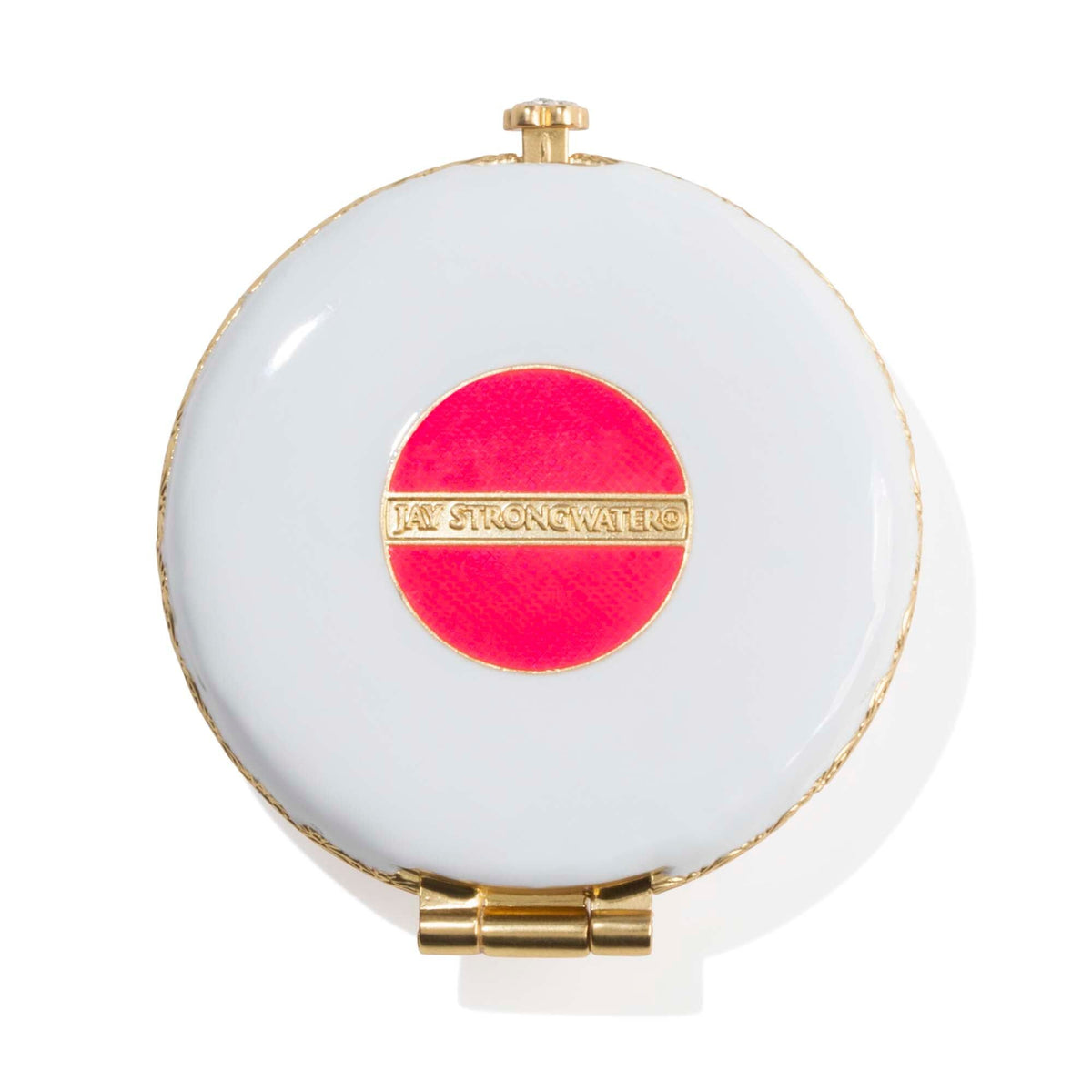 Jay Strongwater Monroe Lip Compact Handheld Mirror, alternate view