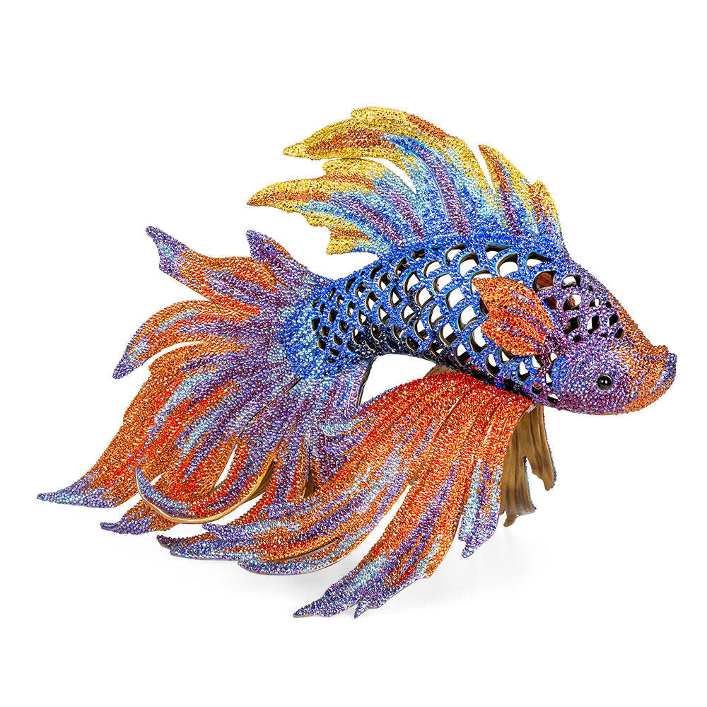 Jay Strongwater Namoko Fighting Fish Figurine