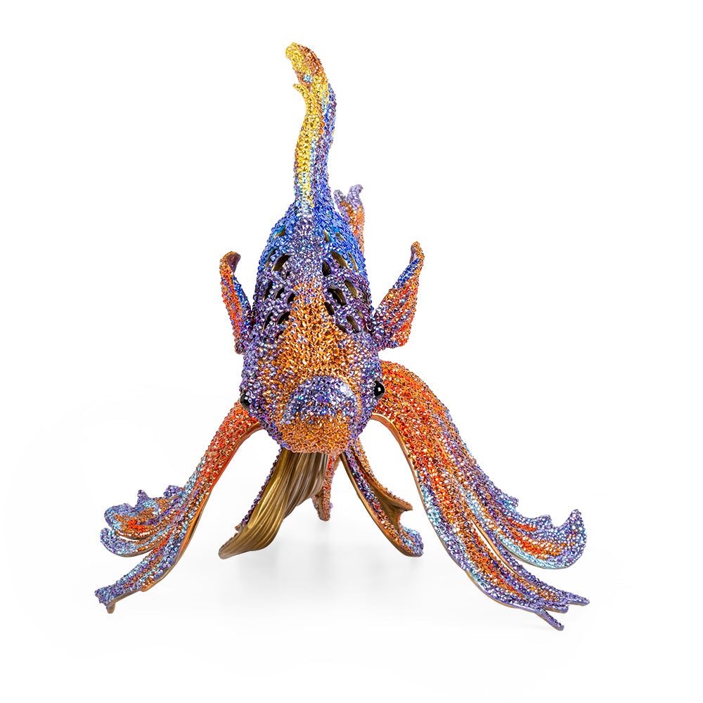 Jay Strongwater Namoko Fighting Fish Figurine, alternate view