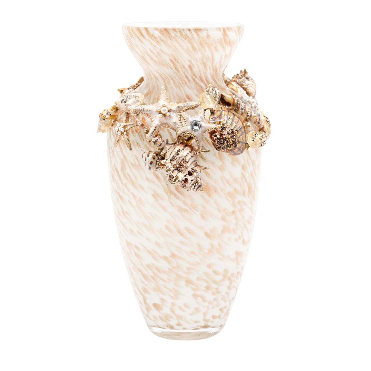 Jay Strongwater Nerina Tropical Shell Vase, alternate view