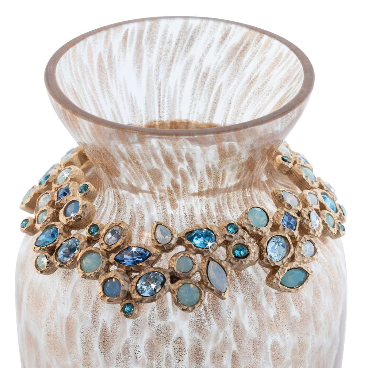 Jay Strongwater Norah Bejeweled Vase - Oceana, alternate view